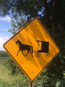 Amish road sign