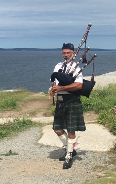 Bagpipe Player @Peggy's cove