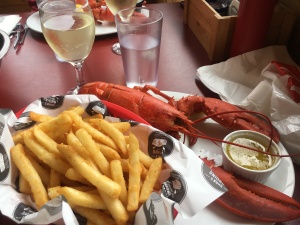Lobster and wine lunch
