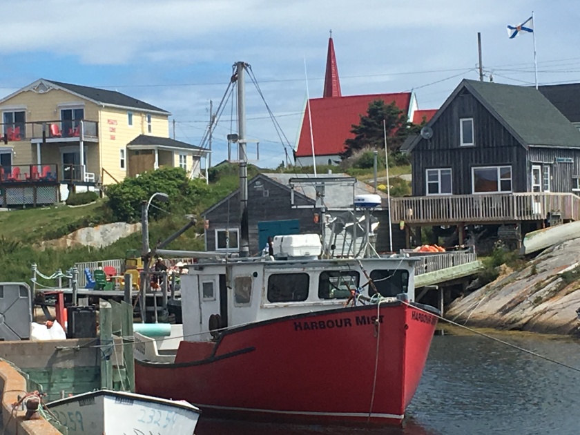Red boat@Peggy's Cove