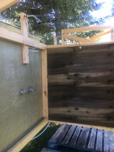Wood Shower Stall